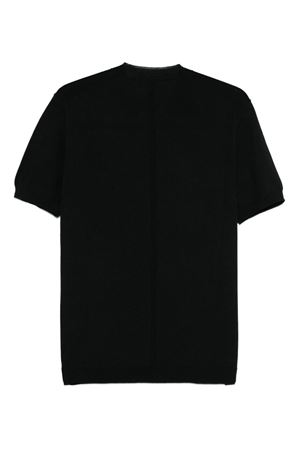 Pullover maniche corte in lana vergine nero LOW BRAND | L1MFW25266726D001